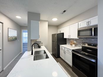 White quartz countertop